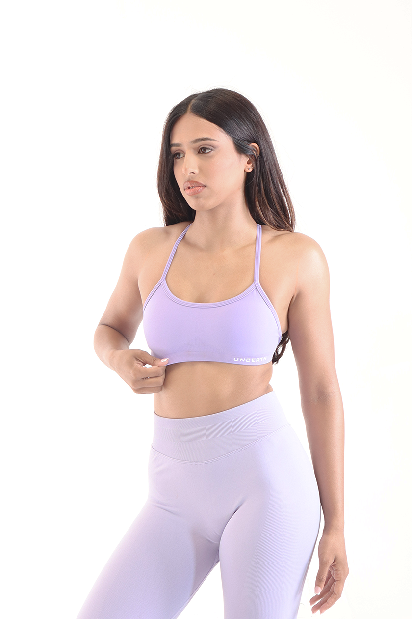 UC025 Align Strappy Sports Bra - Purple
