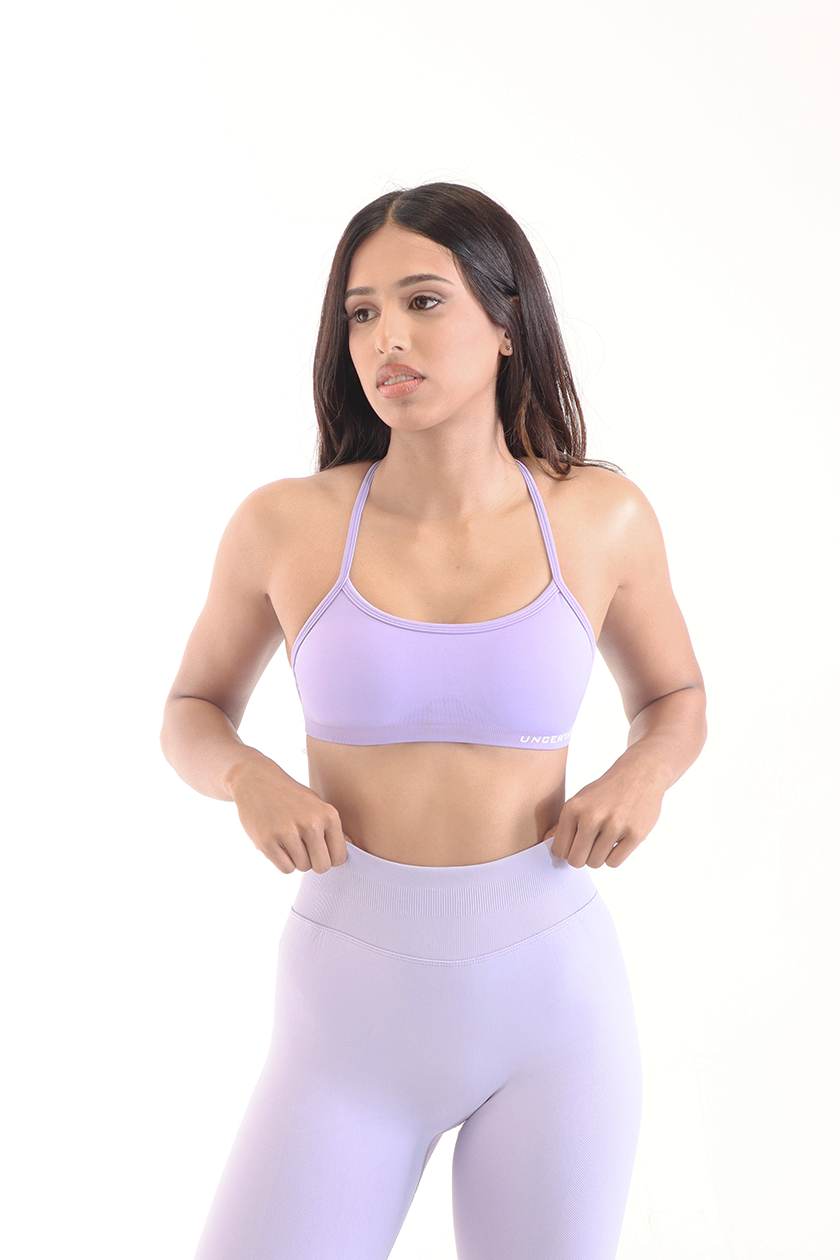 UC025 Align Strappy Sports Bra - Purple