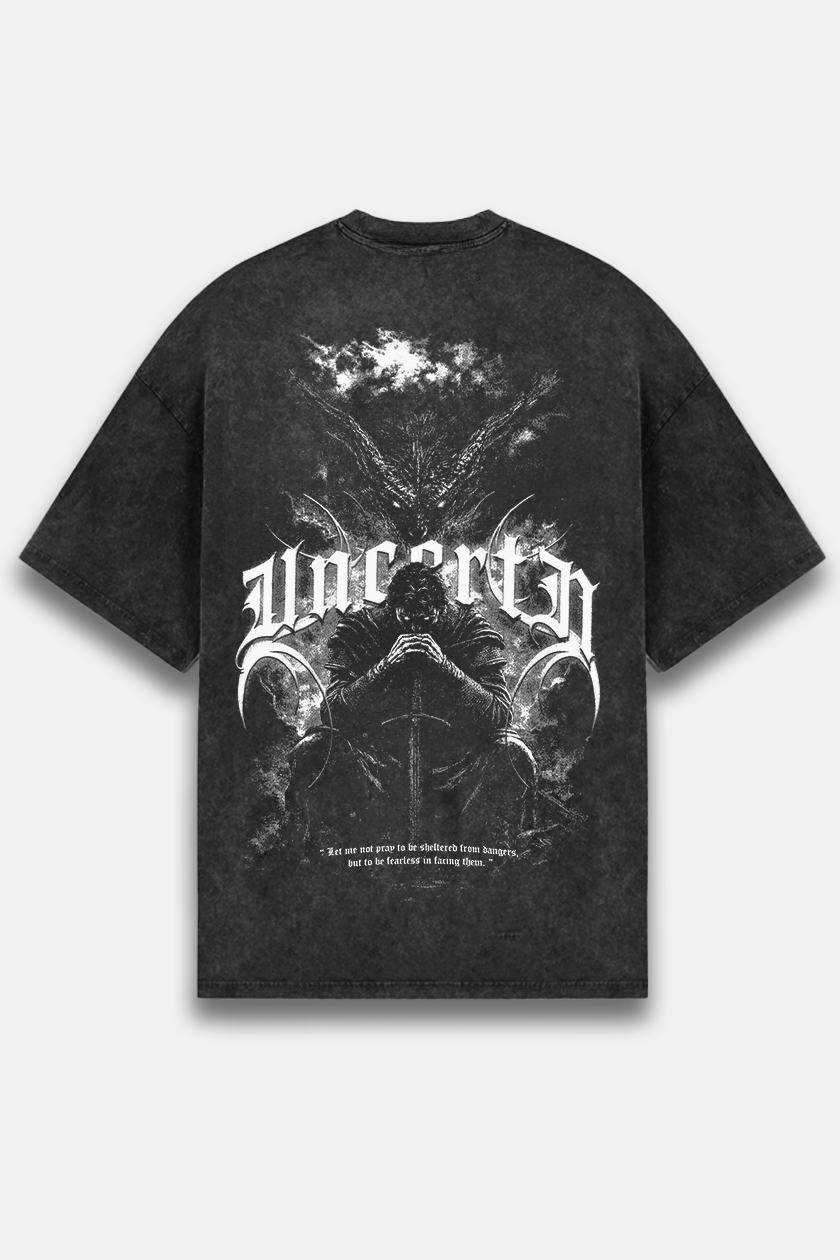 UC027 Aspire Oversized Tee - Black Wash