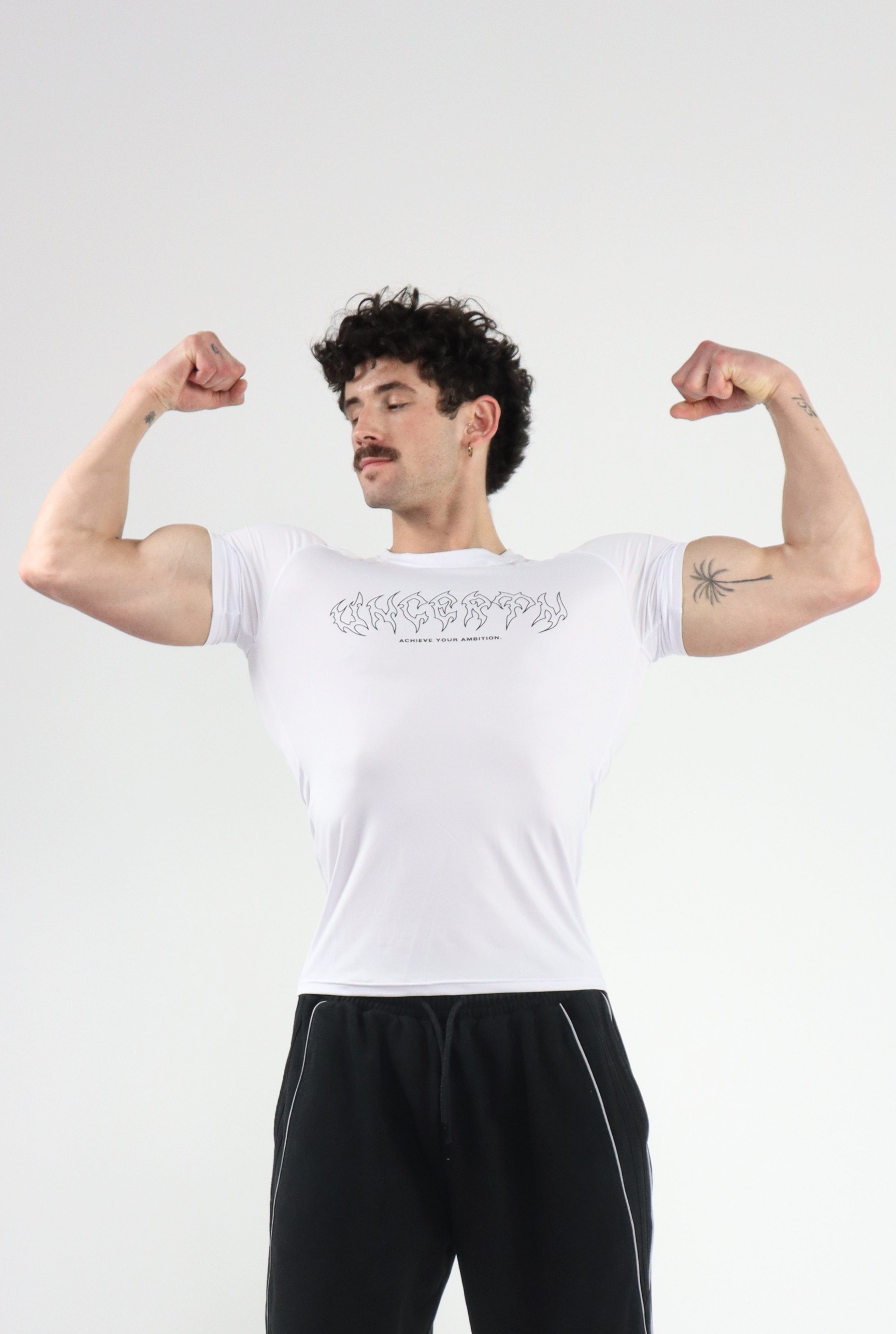 UC08 Resurgence Compression Tee - White/Black