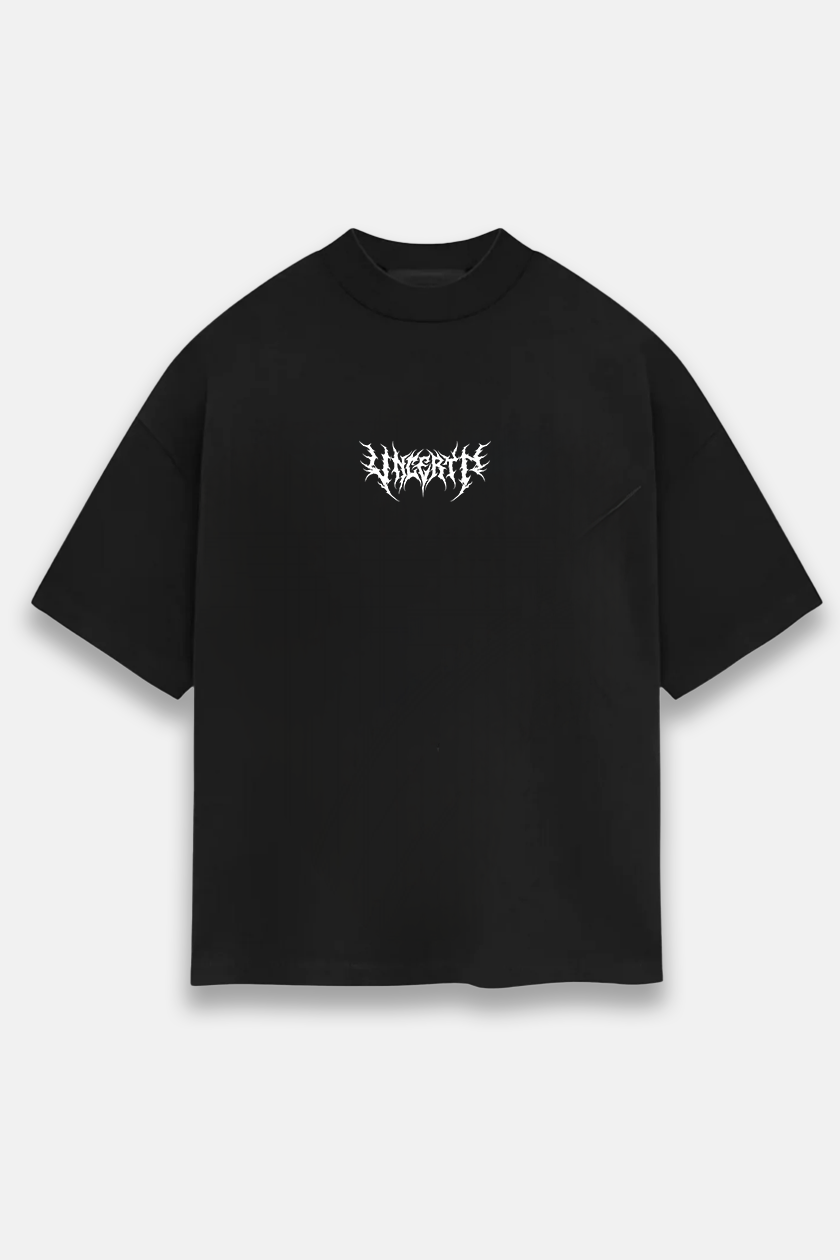 UC024 Conquer Oversized Tee - Black