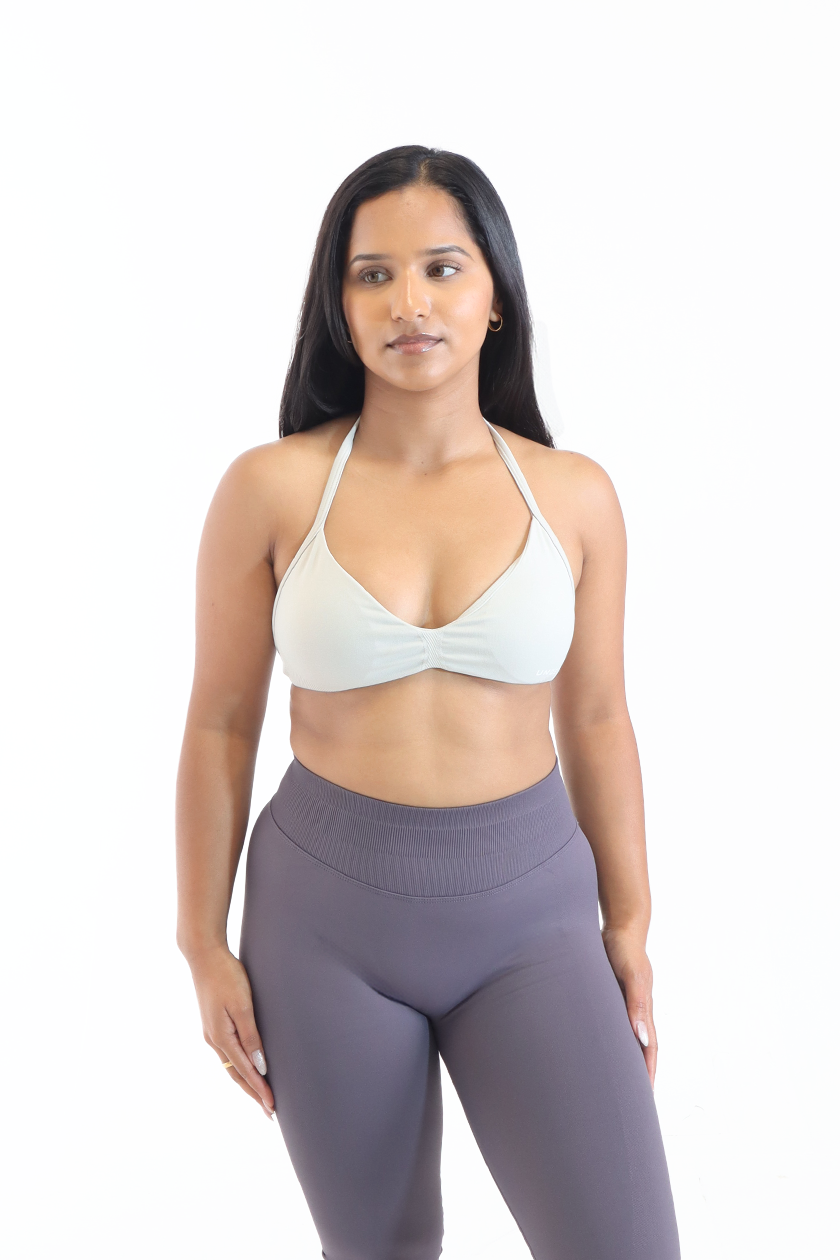 UC018 Elevate Backless Sports Bra - Cream