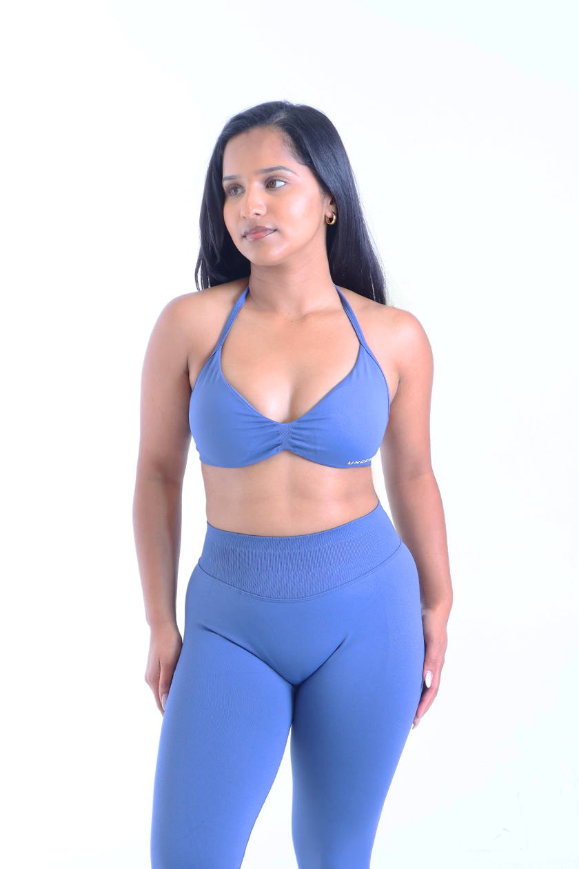 UC018 Elevate Backless Sports Bra - Dusty Blue