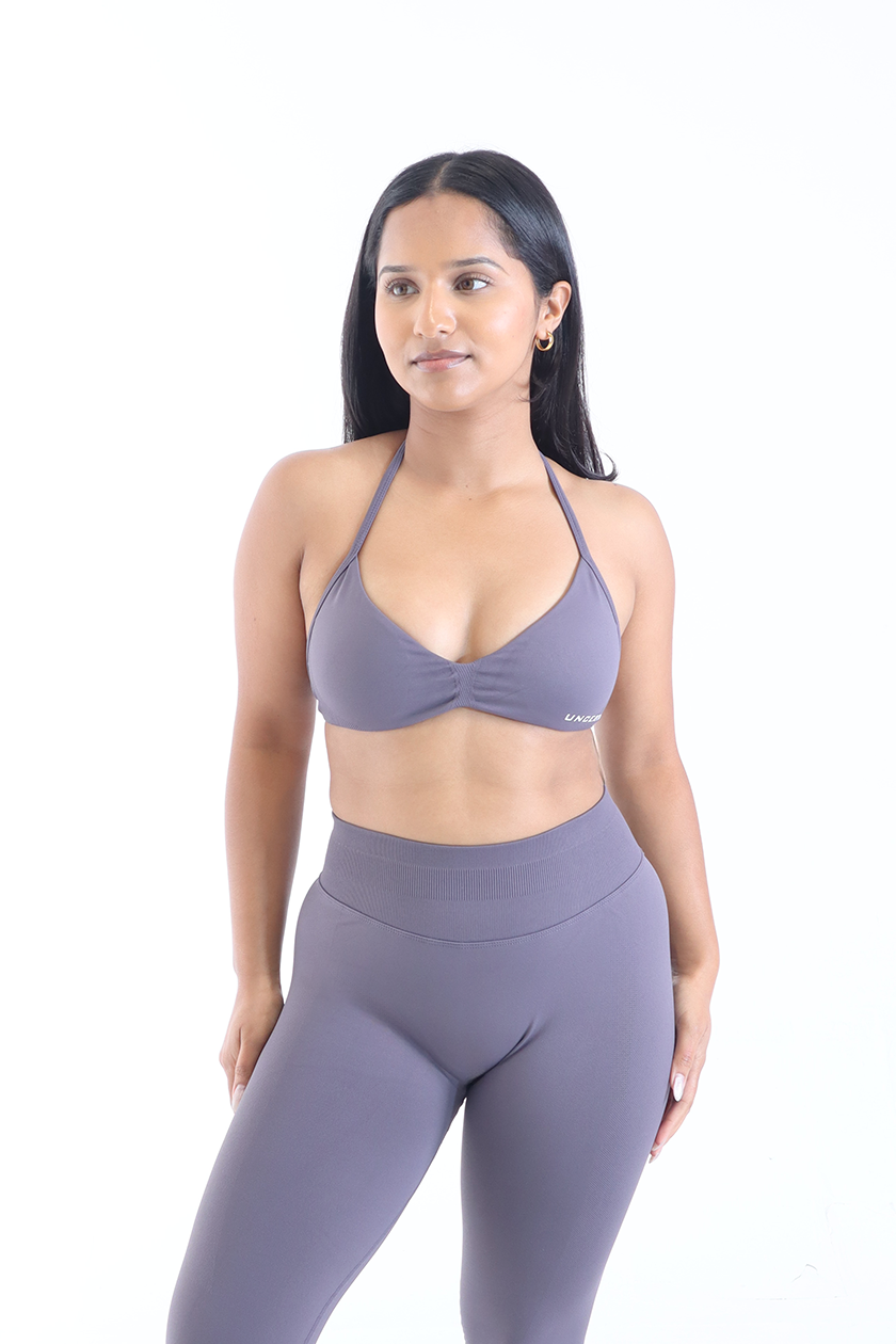 UC018 Elevate Backless Sports Bra - Dark Grey