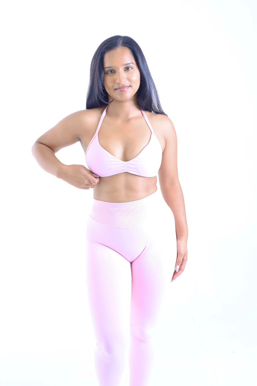 UC018 Elevate Backless Sports Bra - Pink