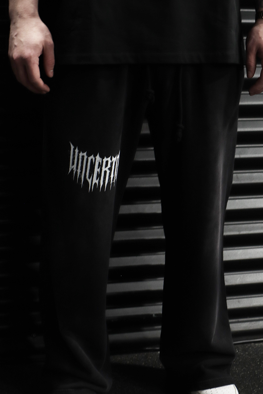 UC022 Envy Straight Cut Joggers - Black Wash