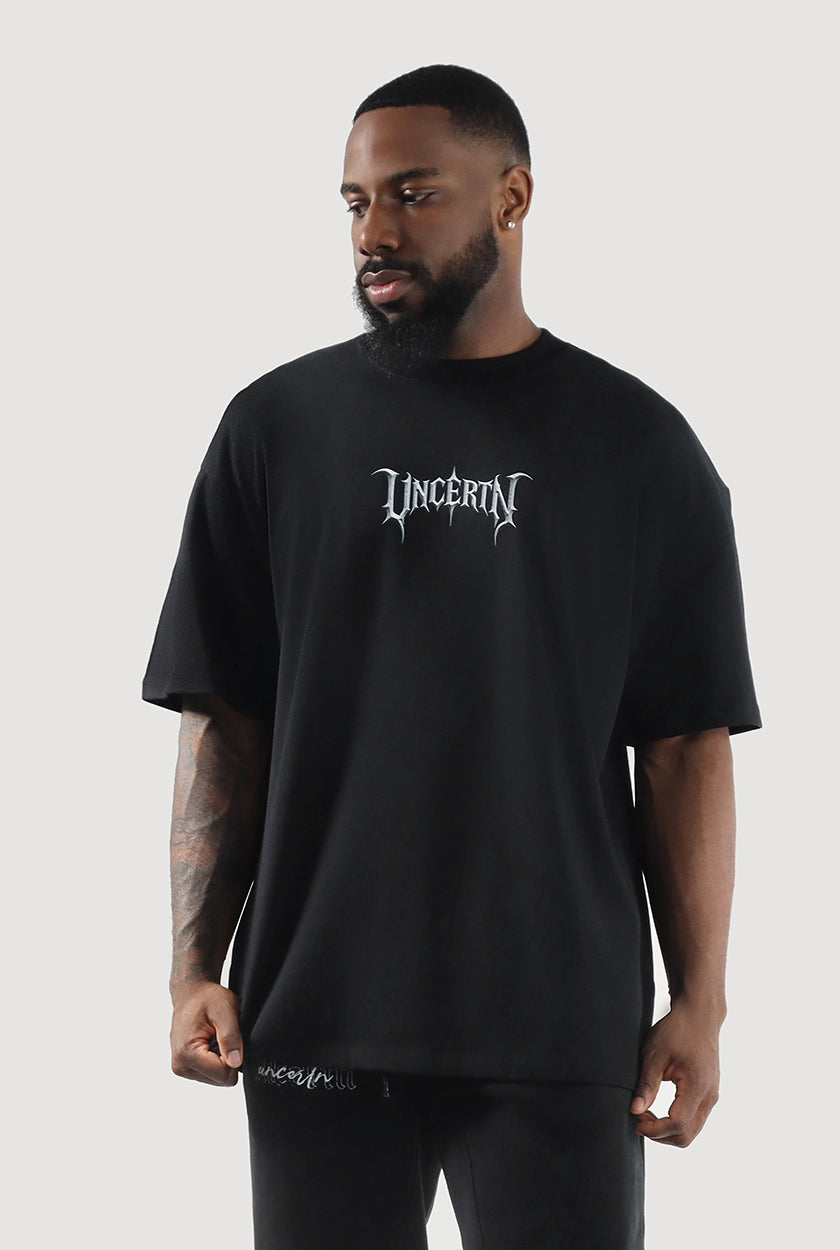 UC035 Nightfall Oversized Tee - Black