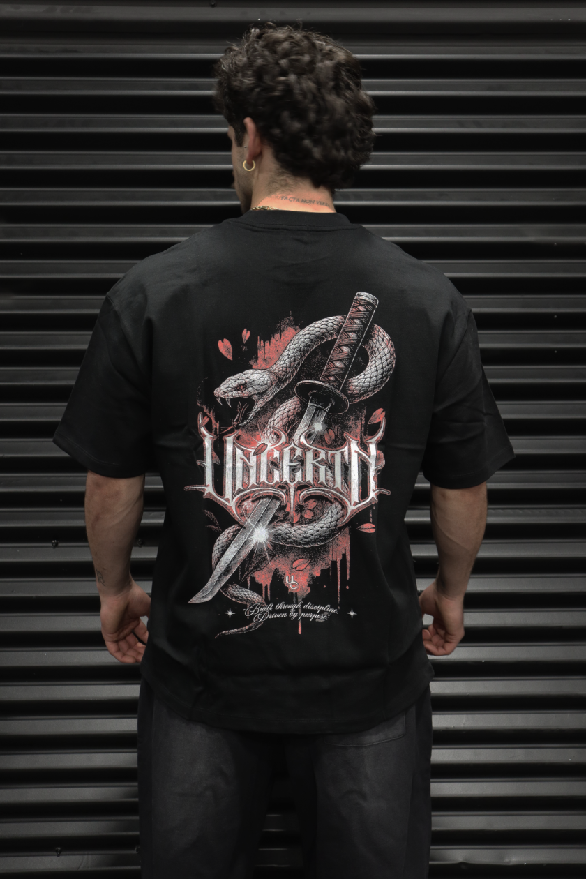 UC037 Katana Oversized Tee - Black