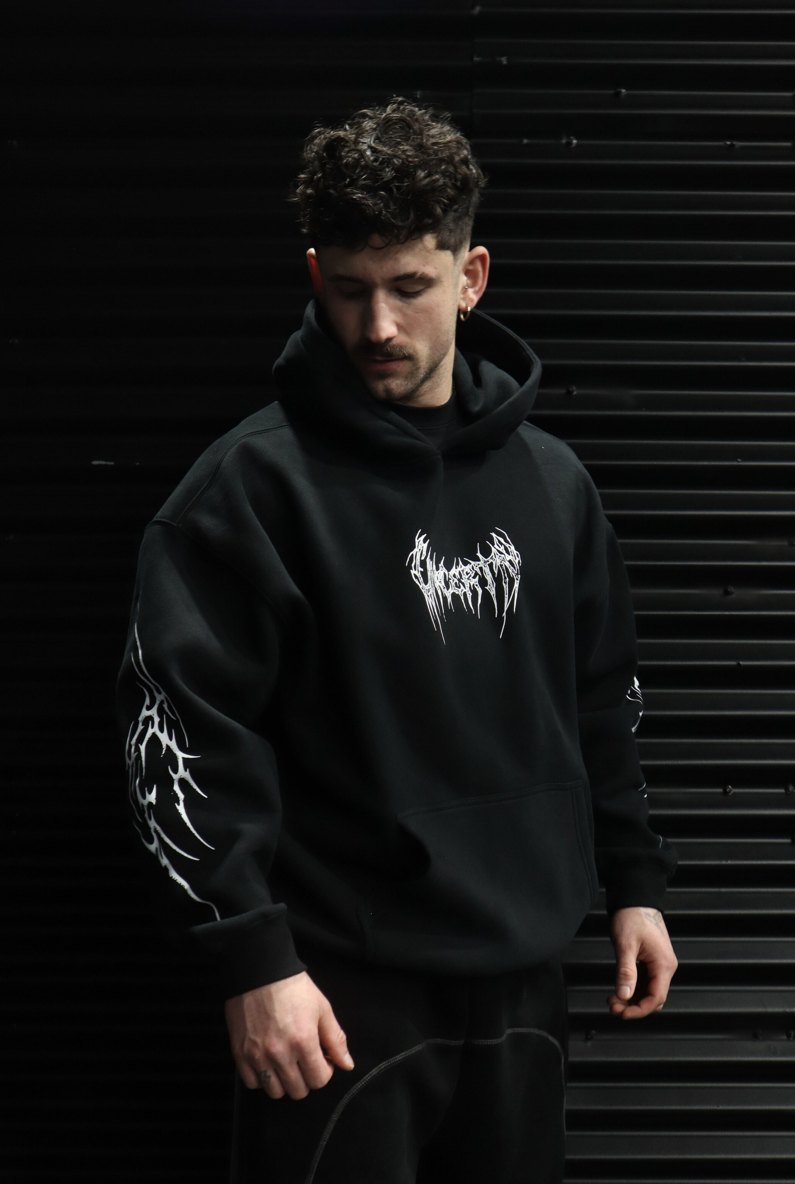 UC047 Awaken Oversized Hoodie - Black