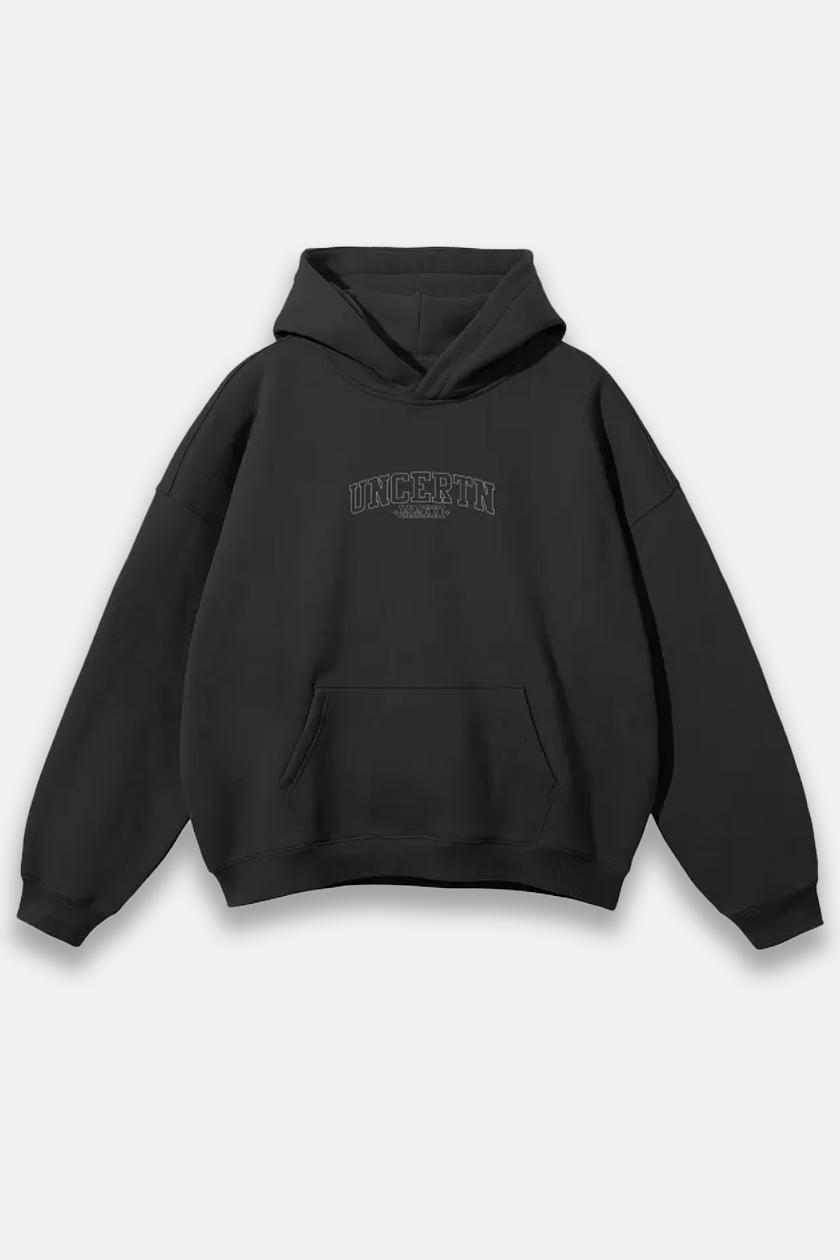 UC011 Phantom Oversized Hoodie - Black