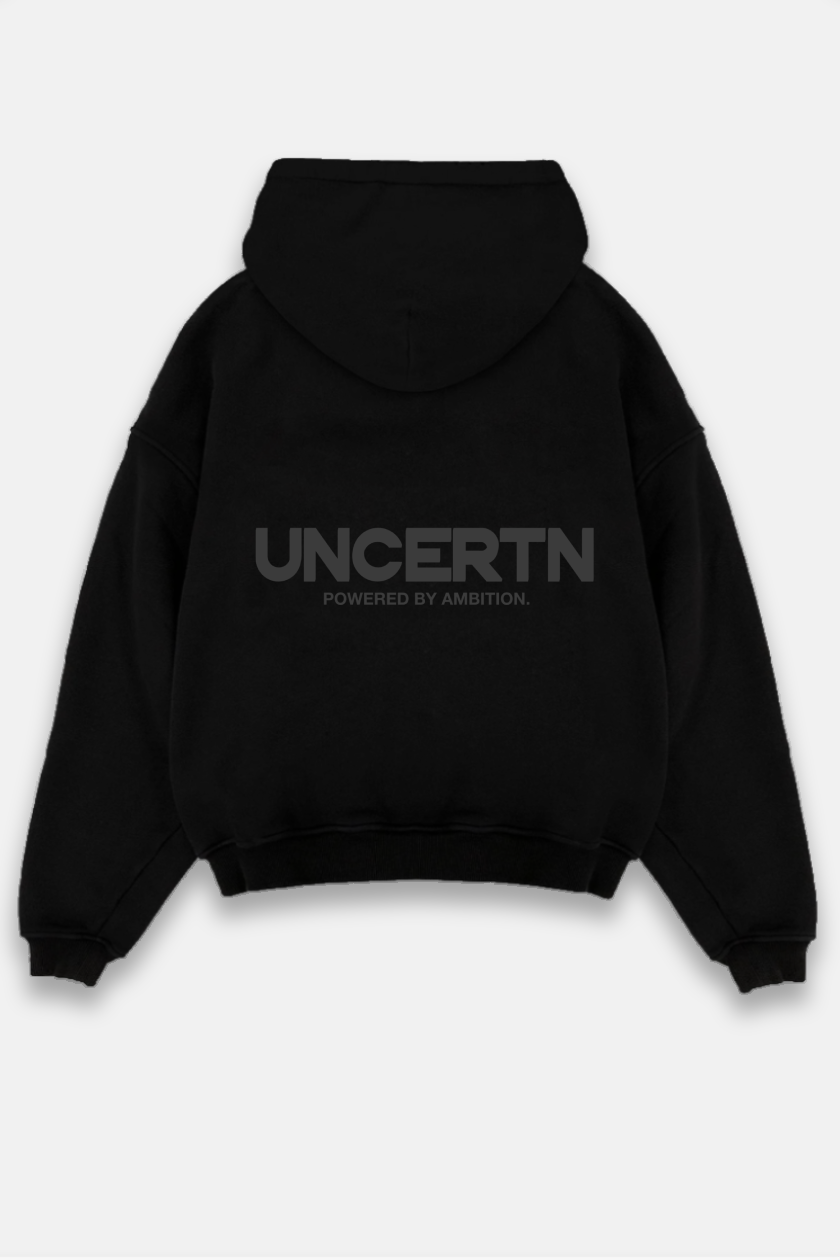 UC041 Foundation Oversized Zip Up - Black