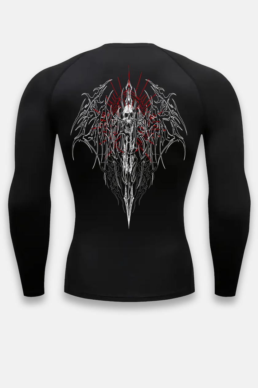 UC046 Void Compression Longsleeve - Black/Red