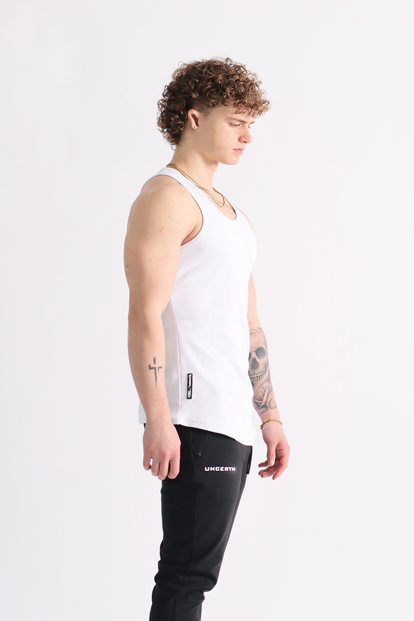 UC01 Arrival Ribbed Scoop Tank - White
