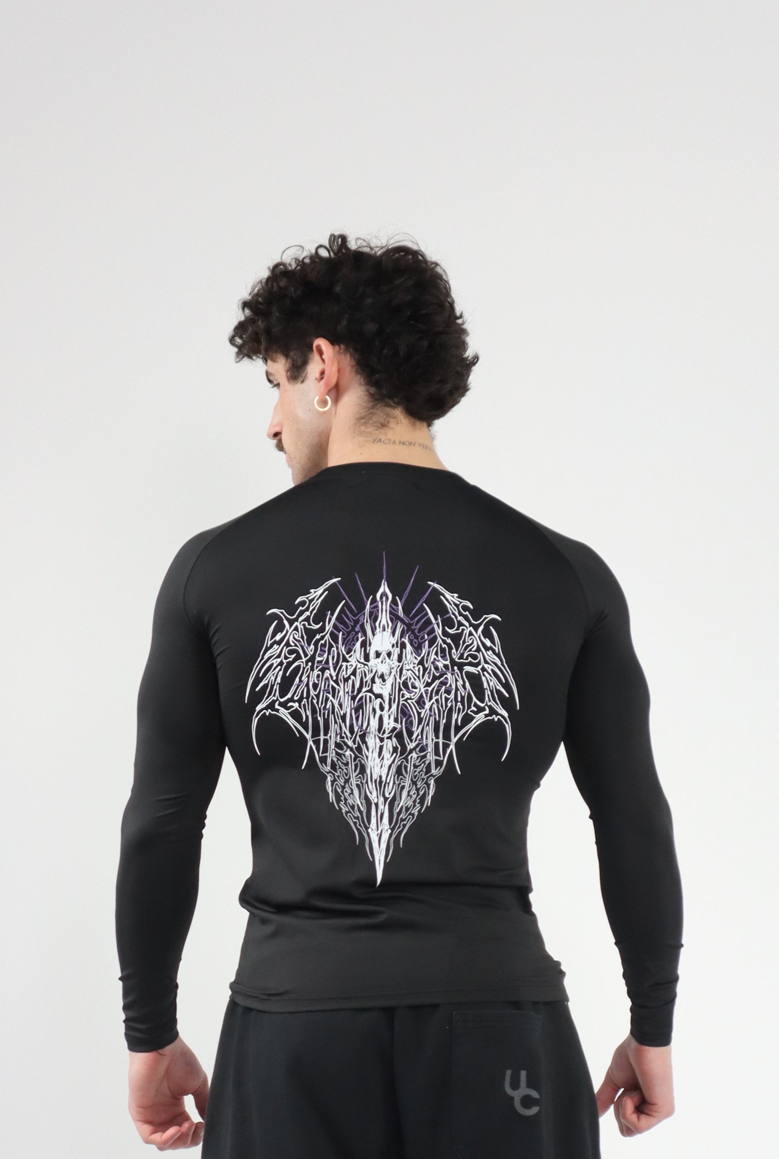 UC046 Void Compression Longsleeve - Black/Purple