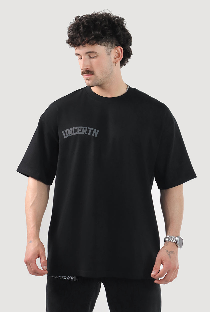 UC055 Apex Oversized Tee - Black