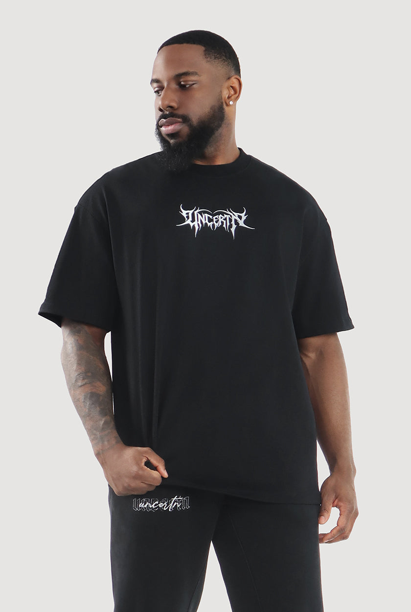 UC034 Dusk Oversized Tee - Black