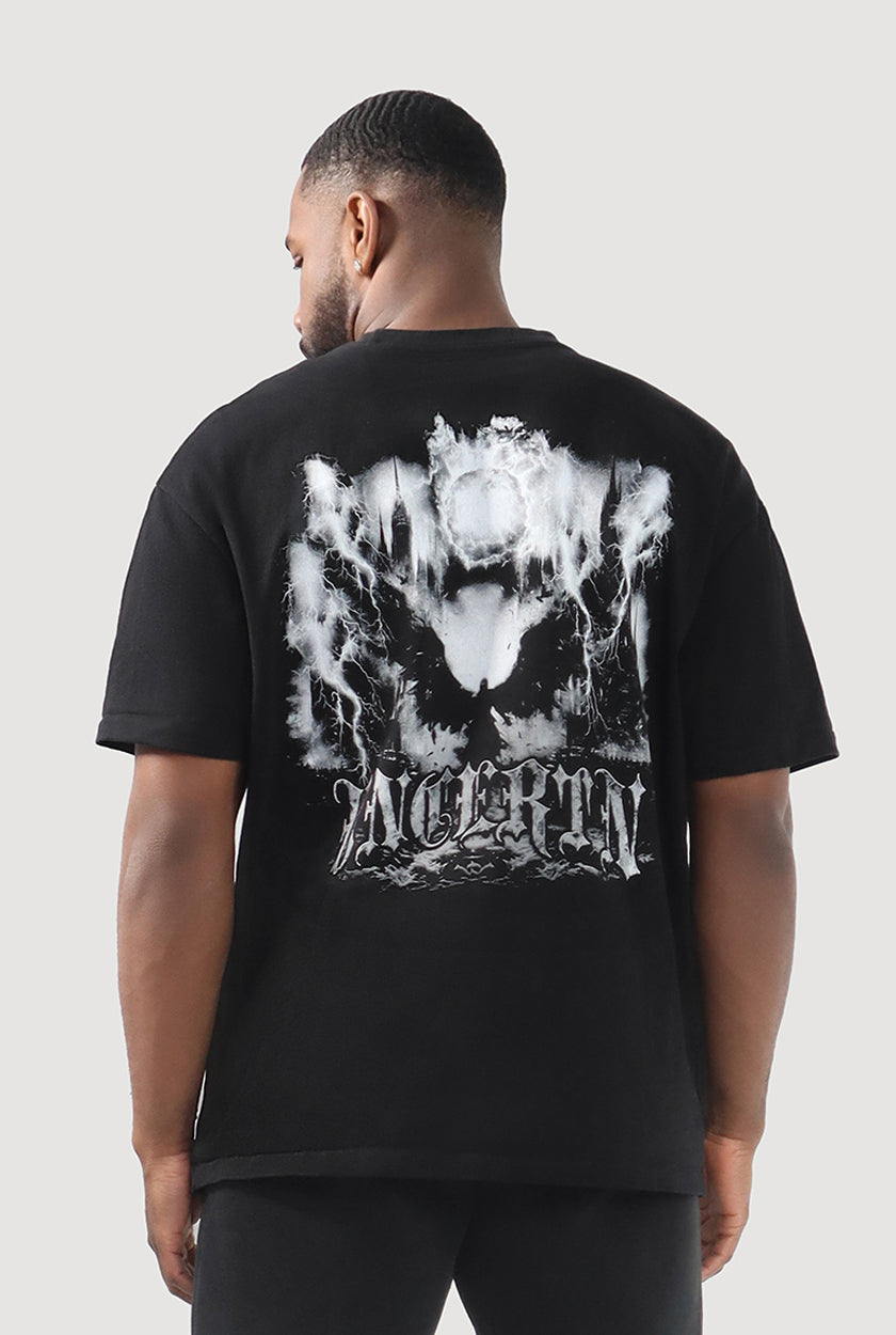 UC021 Eclipse Oversized Tee - Black
