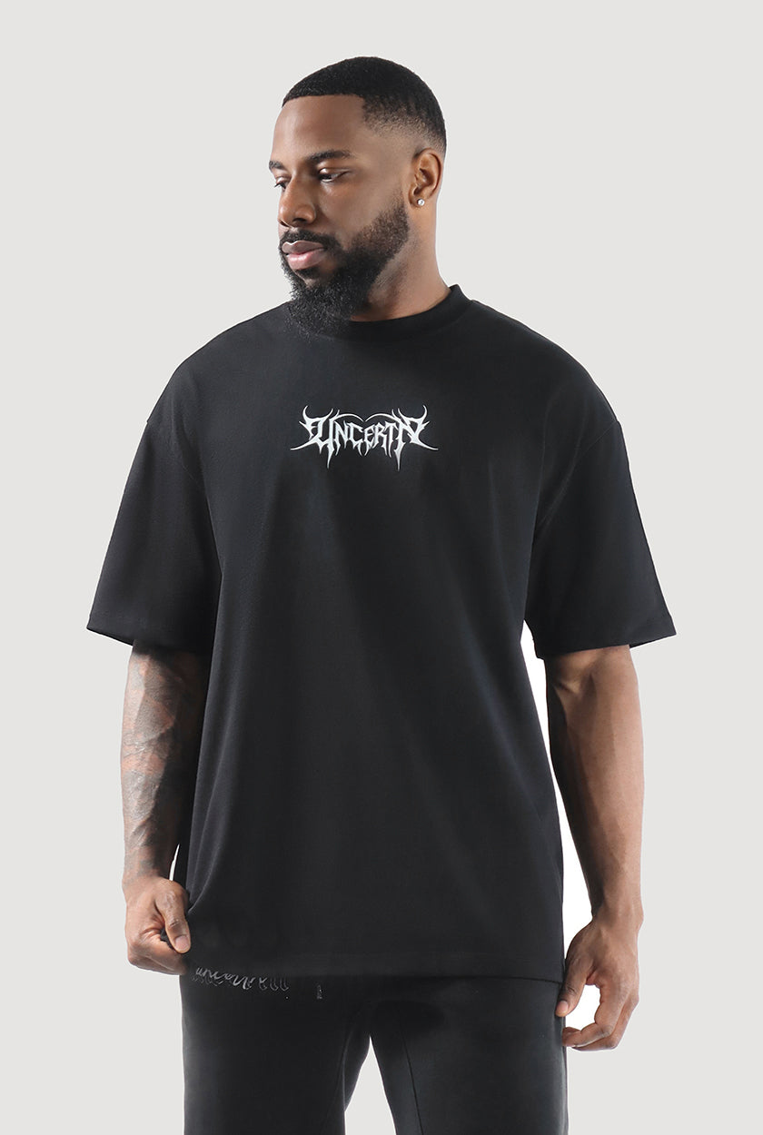 UC034 Dusk Oversized Tee - Black