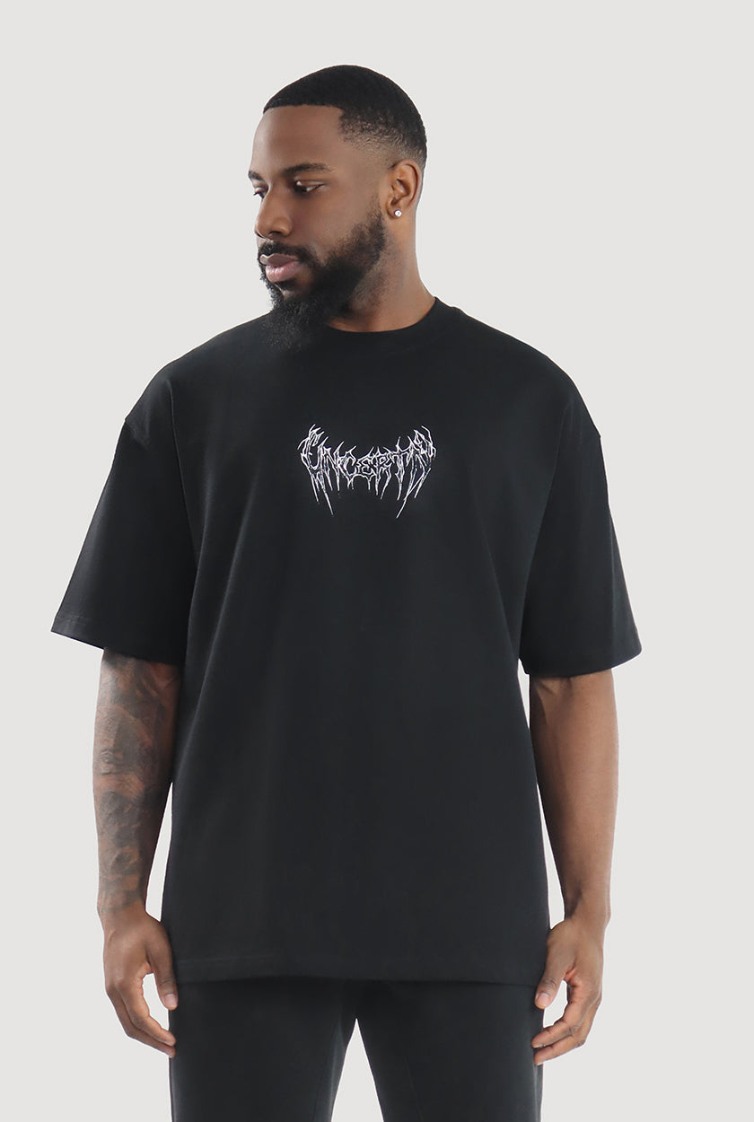 UC047 Awaken Oversized Tee - Black