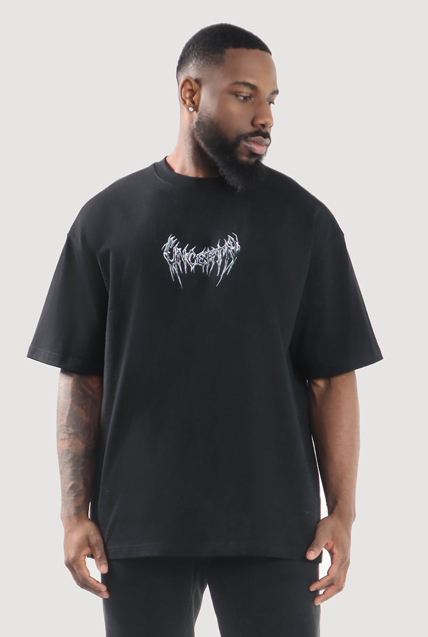 UC047 Awaken Oversized Tee - Black