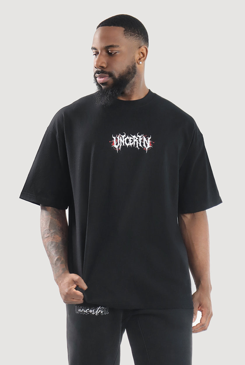 UC048 Shadow Oversized Tee - Black