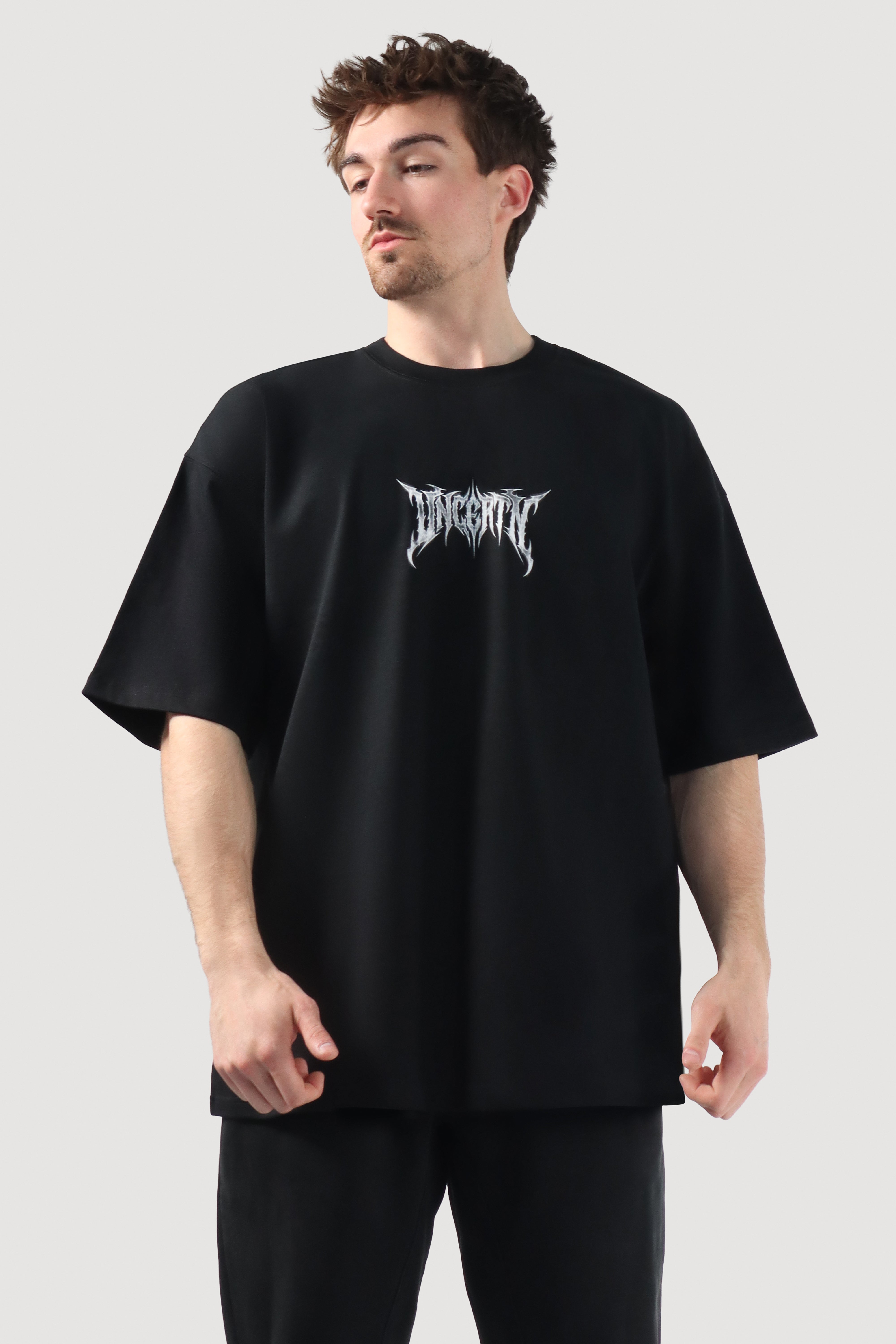 UC050 Angelic Oversized Tee - Black