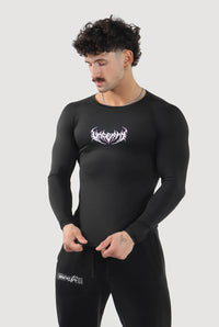 UC046 Void Compression Longsleeve - Black/Purple