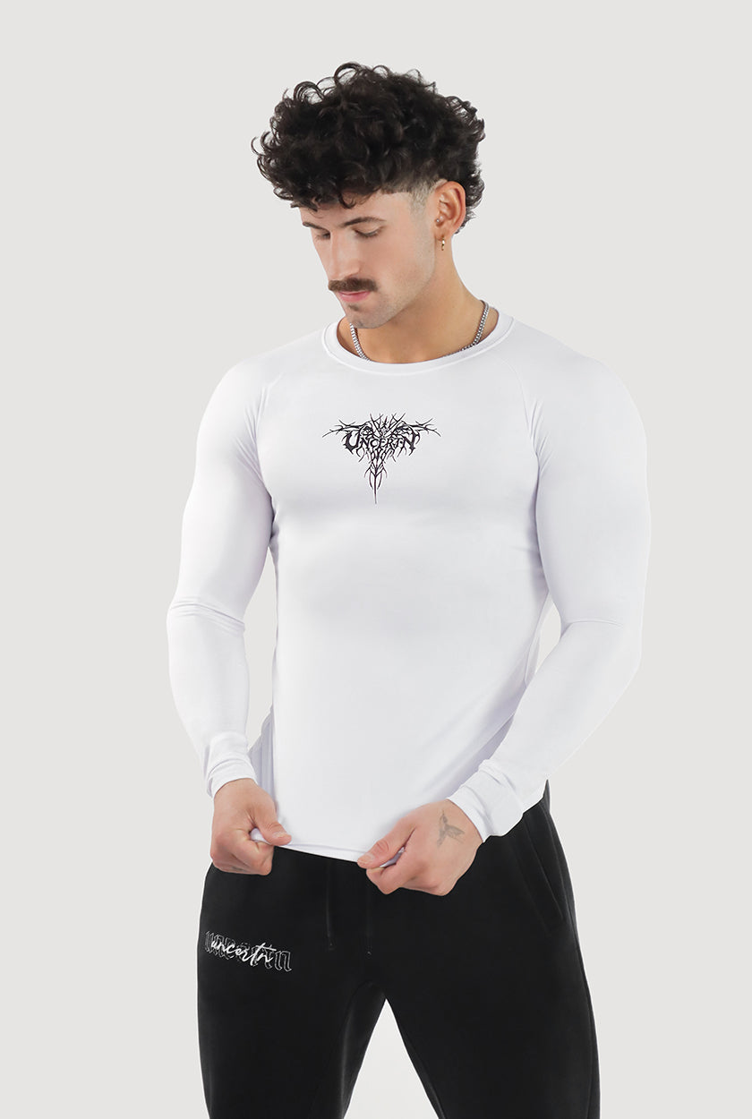 UC023 Envy Compression Longsleeve - White