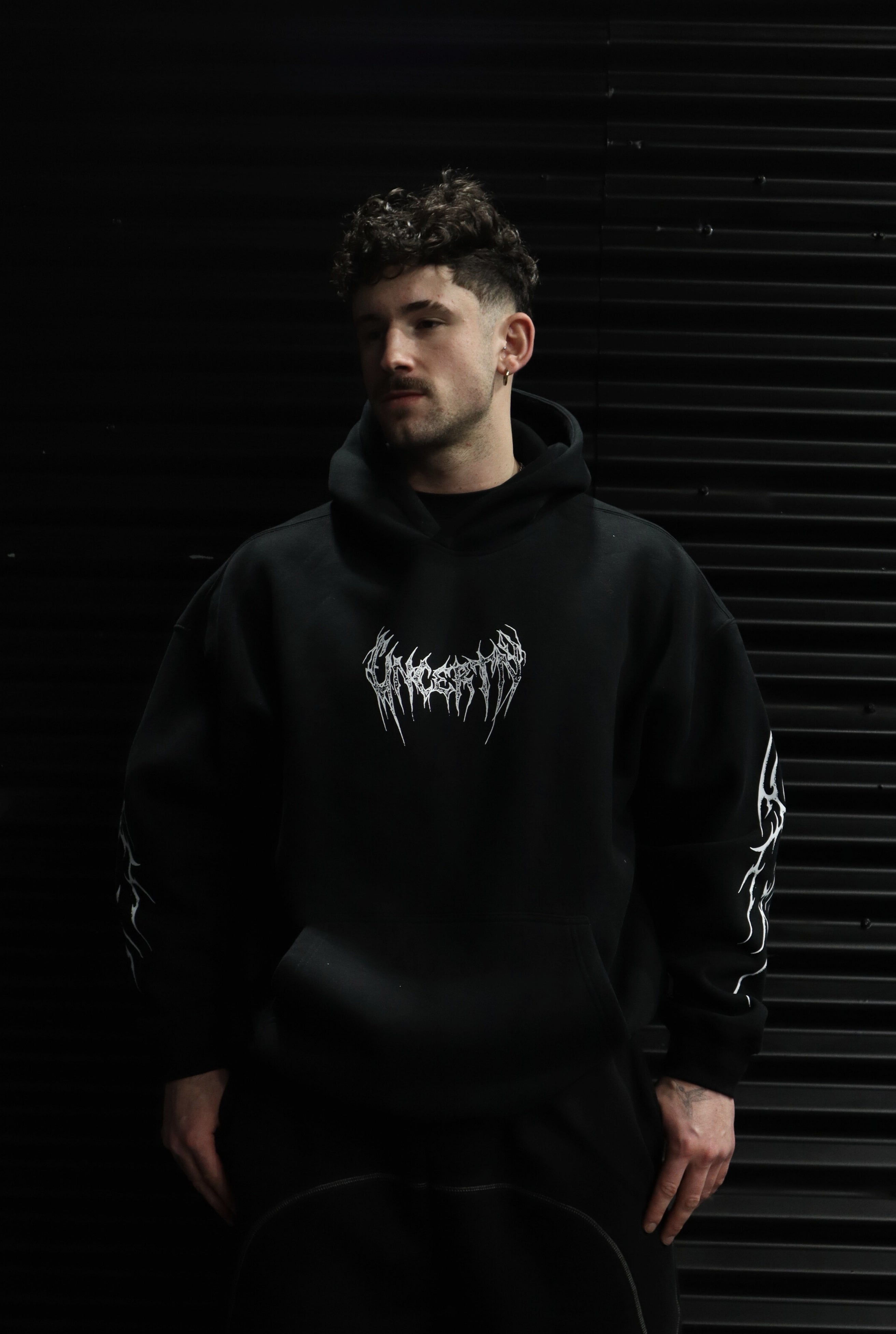 UC047 Awaken Oversized Hoodie - Black