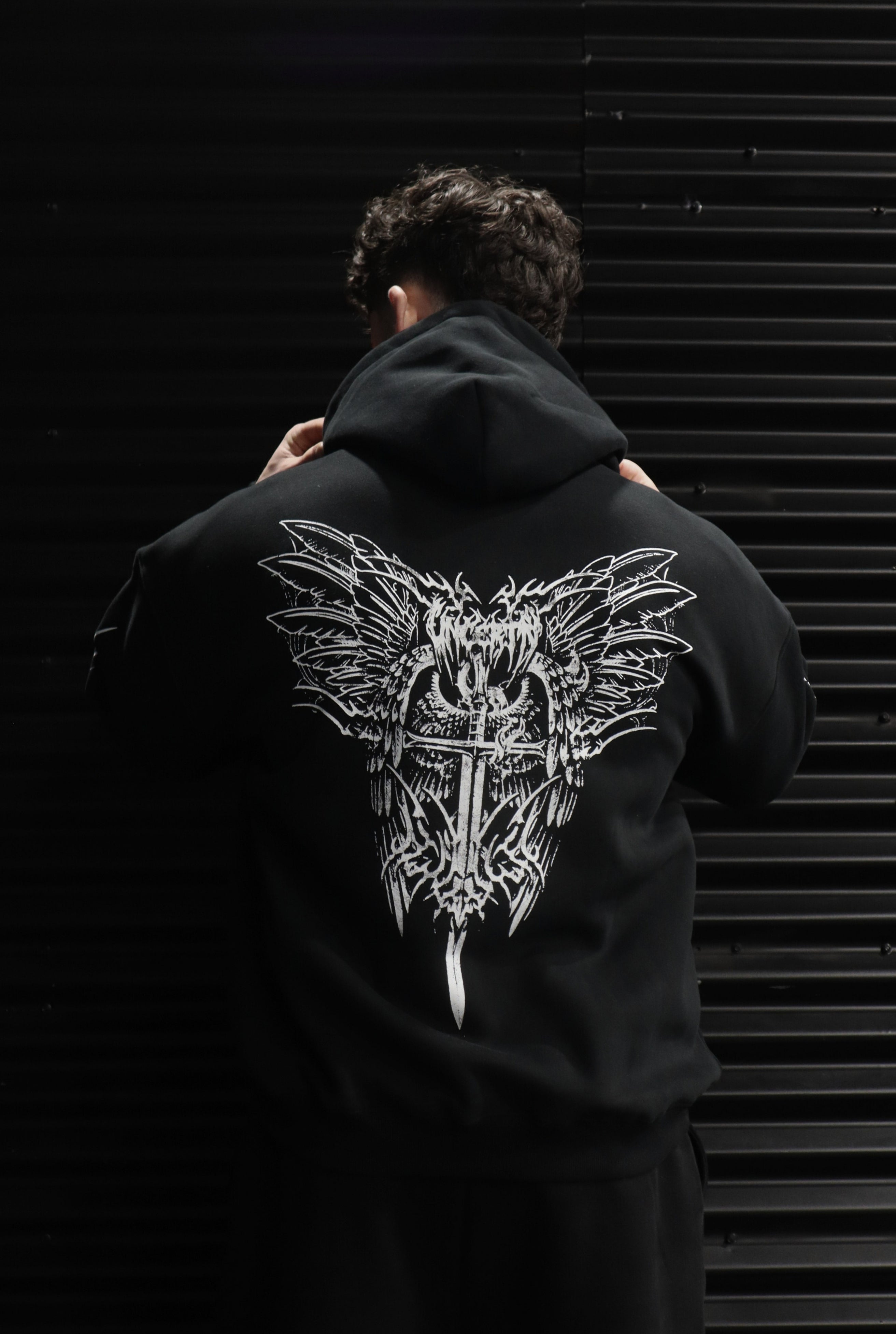 UC047 Awaken Oversized Hoodie - Black