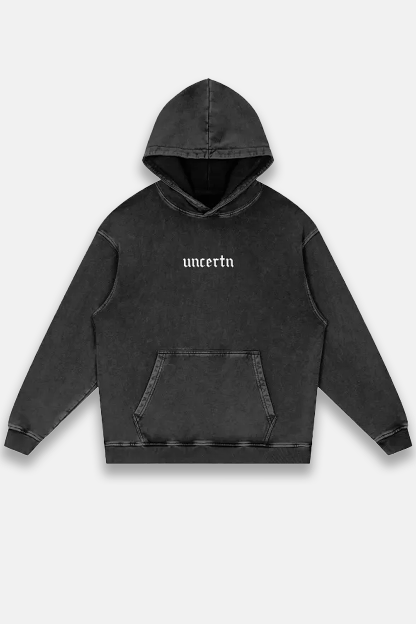 UC010 Phantom Oversized Hoodie - Black Wash