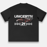 UC013 Oversized Racing Team Tee - Turbo Red