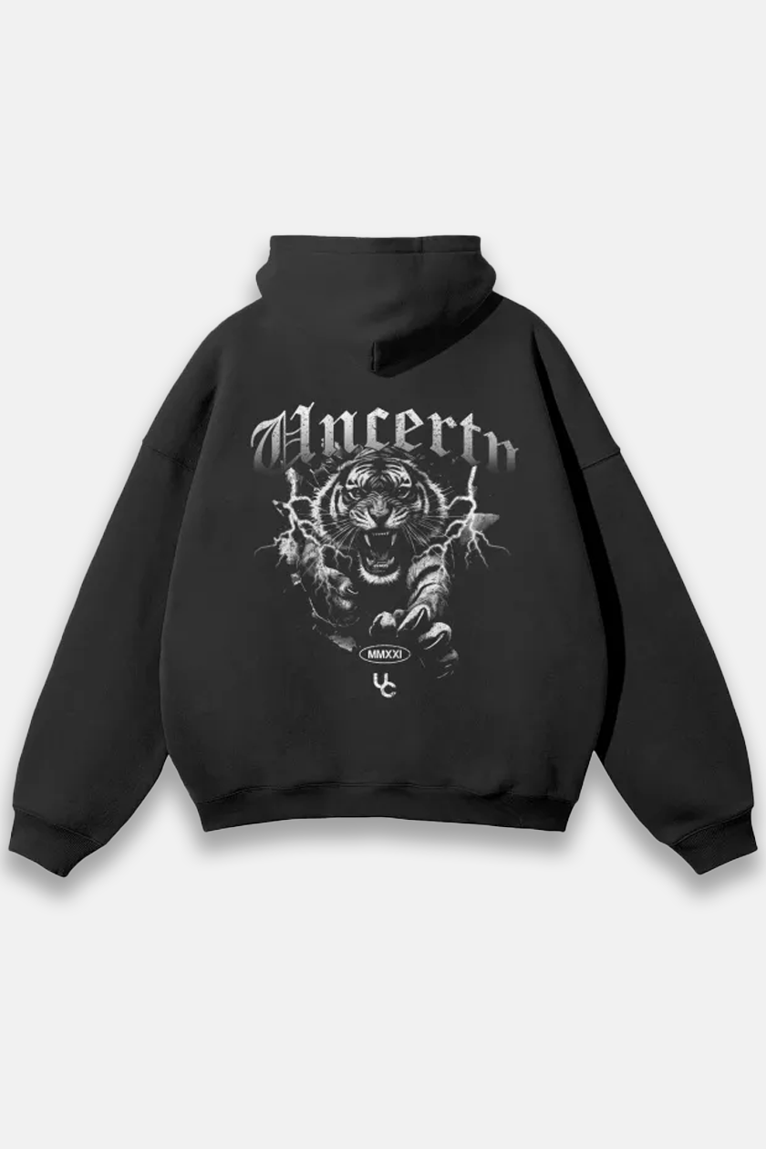 UC014 Reign Oversized Hoodie - Black