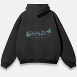 UC07 Resurgence Oversized Hoodie - Black/Blue