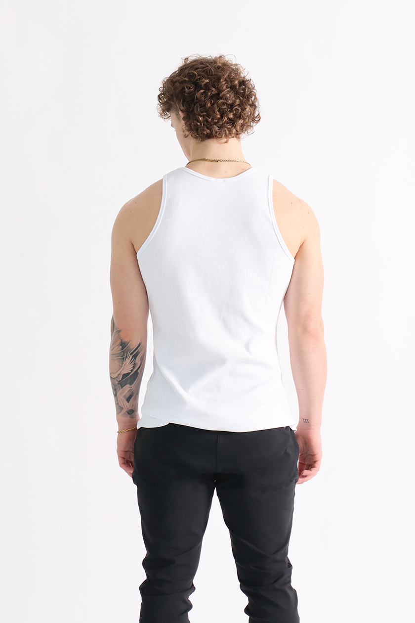 UC01 Arrival Ribbed Scoop Tank - White